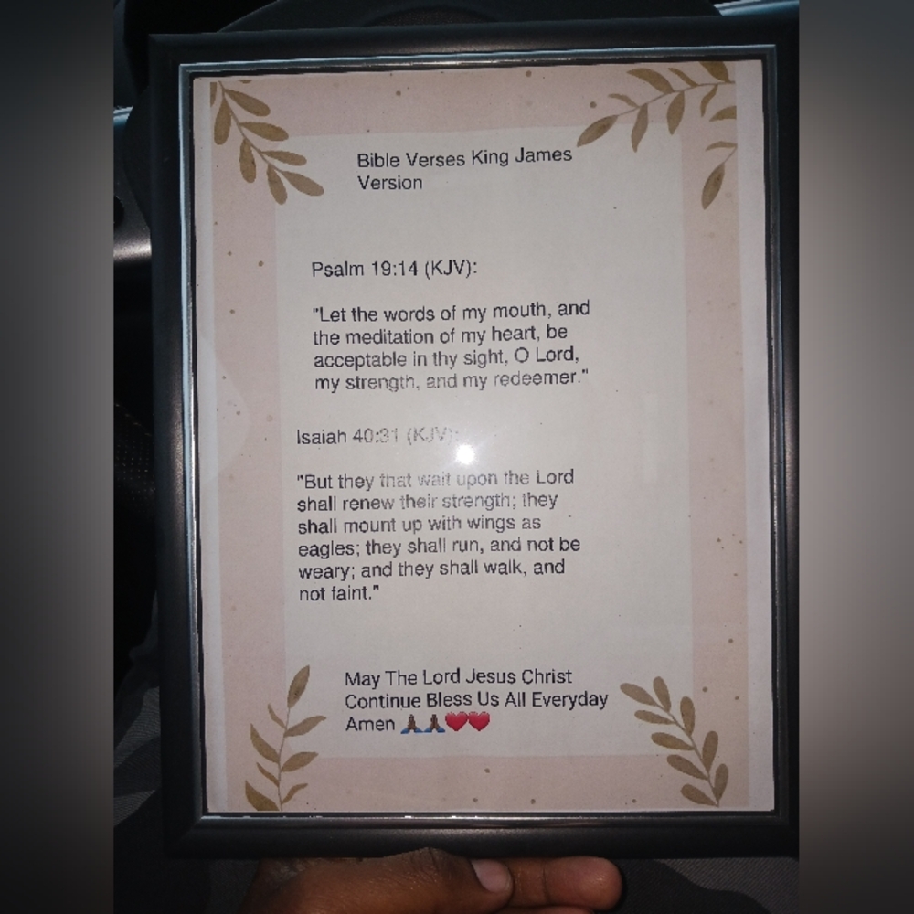 Bible Verses Picture Digital Art Print